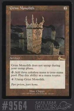 Grim Monolith - #9564, Moderate Play, English, Urza's Legacy - Image 1