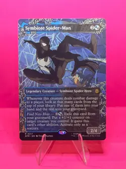 MTG - Symbiote Spider-Man - spm - Borderless Regular NM - Image 1