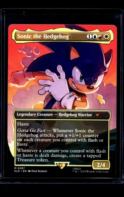 2025 MTG Magic the Gathering SLD Secret Lair Drop Borderless Sonic the Hedgehog - Image 1
