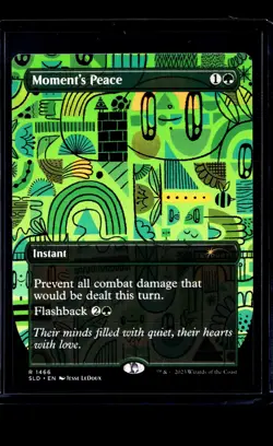 2023 MTG Magic the Gathering SLD Secret Lair Borderless #1466 Moment's Peace - Image 1