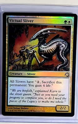 2009 MTG Magic The Gathering PDS Premium Deck Slivers Foil #15 Victual Sliver LP - Image 1