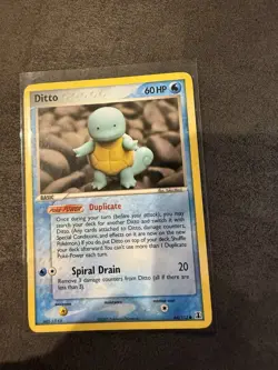 Pokemon Ditto Squirtle 64/113 2005 Delta Species, LP/MP Condition - Image 1