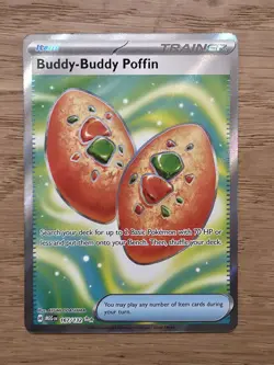 Buddy-Buddy Poffin 167/132 Full Art Mega Evolutions Pokemon TCG Near Mint - Image 1