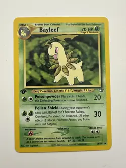 Bayleef 1st Edition Neo Genesis 28/111 - Pokemon Card - Mint Condition - Image 1