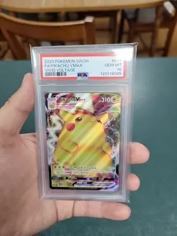 PSA 10 2020 Pokemon Vivid Voltage Full Art Pikachu Vmax Sword And Shield - Image 1