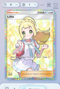 Pokemon TCG POCKET - Lillie Full Art 2?, Deluxe EX, English - Image 1