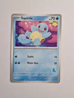 Pokemon SQUIRTLE Squirtle Stamped My First Battle NM/MT - Image 1
