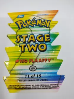 Flaaffy #180 11 Of 15 Pokemon 2001 Topps Johto Champions Die Cut Rare - Image 5