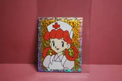 Merlin Topps Pokemon Sticker Nurse Joy Prism Holo #S34 Near Mint - Image 1