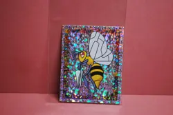 Merlin Topps Pokemon Sticker Beedrill Prism Holo #S5 Near Mint - Image 1