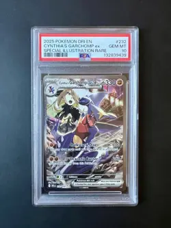 PSA 10 Cynthia's Garchomp ex 232/182 Pokemon Destined Rivals Full Art Gem Mint - Image 1