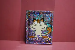 Merlin Topps Pokemon Sticker Meowth Prism Holo #S11 Near Mint - Image 1