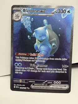 Blastoise ex 200/165 Alt Art SIR Scarlet & Violet 151 Pokemon NM - Image 1