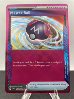 Pokemon Temporal Forces SV05 Master Ball 153/162 Ace Spec Rare Holo NM - Image 1