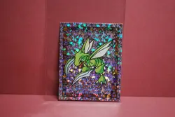 Merlin Topps Pokemon Sticker Scyther Prism Holo #S19 Near Mint - Image 1