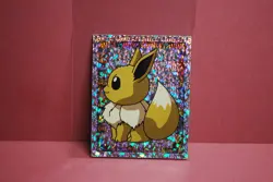 Merlin Topps Pokemon Sticker Eevee Prism Holo #S21 Near Mint - Image 1