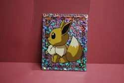 Merlin Topps Pokemon Sticker Eevee Prism Holo #S21 Near Mint - Image 2