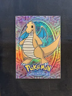 1999 Pokemon Topps Movie Dragonite Dragonair Dratini Rainbow Foil - NM/LP - Image 4