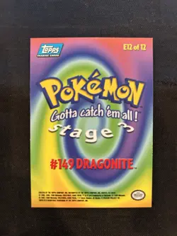 1999 Pokemon Topps Movie Dragonite Dragonair Dratini Rainbow Foil - NM/LP - Image 5