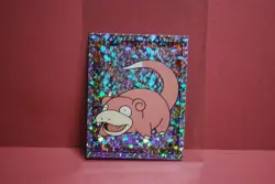 Merlin Topps Pokemon Sticker Slowpoke Prism Holo #S13 Near Mint - Image 1
