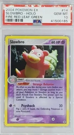 2004 Pokemon EX Slowbro Holo Fire Red & Leaf Green PSA 10 - Image 1