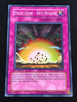 Yugioh Delta Crow Anti-Reverse RGBT-EN068 1st Super (NM) - Image 1
