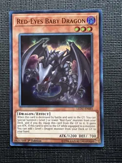 Yu-Gi-Oh TCG Red-Eyes Baby Dragon LEDU-EN001 Legendary Duelists 1st Edition NM - Image 1