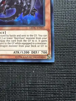 Yu-Gi-Oh TCG Red-Eyes Baby Dragon LEDU-EN001 Legendary Duelists 1st Edition NM - Image 4
