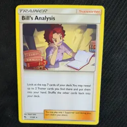 BILL'S ANALYSIS 51/68 POKEMON CARD (HIDDEN FATES SET) - Image 1