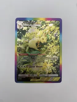 Leafeon Ex Pokemon Pocket TCG Card Holo Foil Full Art - Triumphant Light CUSTOM - Image 1
