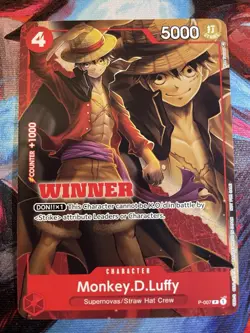 Monkey.D.Luffy - P-007 (Winner Pack Vol. 1) P-007 One Piece Promotion Cards - Image 1