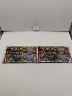 Pokemon "The First Movie" Sealed Unopened Trading Card Blue Topps Logo- 1998* - Image 1