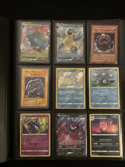 18-Page Fire Dragon Trading Card Binder + Pokemon & Yu-Gi-Oh Card Lot - Image 3