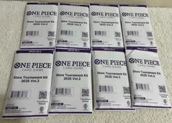 8 Pack Lot of One Piece Card Game Store Tournament Kit 2025 Vol. 2 - Image 1