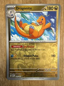 Dragonite Scarlet Violet 151 149/165 Reverse Holo Pokemon Card NM - Image 1