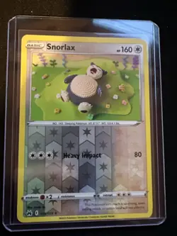 Pokemon TCG Snorlax Crown Zenith Reverse Holo Card 109/159 Rare - Image 1