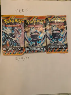 Pokemon Plasma Blast Black & White Booster Pack - 10 Cards x 3 packs total 820650108341 - Image 1