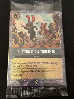 Lorcana Putting It All Together Disney Zootopia 2 Movie Promo Card Cinemark Set - Image 1