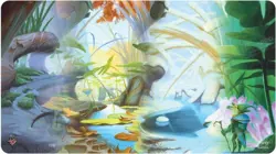 Bloomburrow magic standard card Playmat Magic Lands: Island Four Season - Image 1