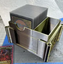 MTG Commander Deck Box w/ Window, 100 Double Sleeved Card, Magnetic Lid - Image 3