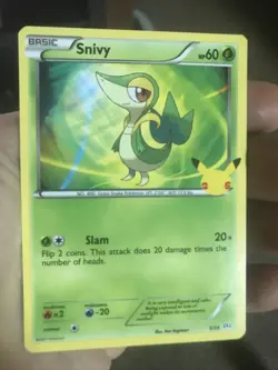 SNIVY - 25th Anniversary Mcdonald’s - 5/25 - Non Holo - Pokemon Card - NM - Image 1