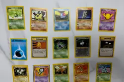 Lot of 20 Pokemon Cards Base Set including Unown 38 - Image 2