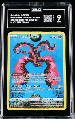Galarian Moltres SWSH284 SWSH: Sword & Shield Promo Cards Holo TAG Mint 9 - Image 1