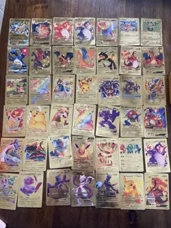 Pokemon 42 Cards Gold Cards Includes Mega Charizard and More - Image 4