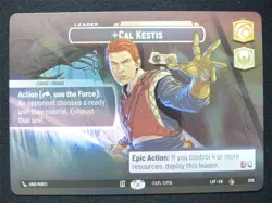 Cal Kestis - I Can't Keep Hiding - 1019 Showcase Foil - Star Wars Unlimited Card - Image 1