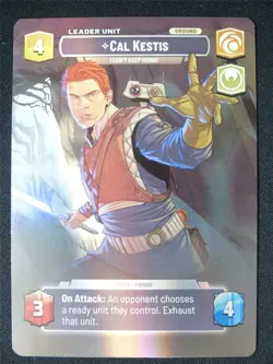 Cal Kestis - I Can't Keep Hiding - 1019 Showcase Foil - Star Wars Unlimited Card - Image 2