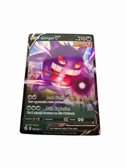Pokemon TCG Gengar V Single Strike Card #156/264 Rare Holo - Image 1