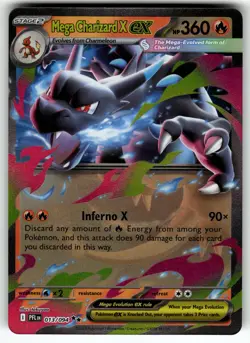 Mega Charizard X ex - 013/094 ME02: Phantasmal Flames NM Pokemon Card TCG - Image 1
