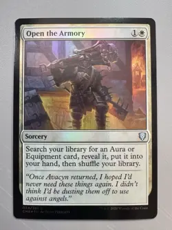 Open the Armory | #034 | NM | Commander Legends Foil MTG Magic The Gathering - Image 1