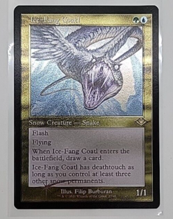 Ice-Fang Coatl -- Retro Frame - Foil Etched English Modern Horizons - Image 1